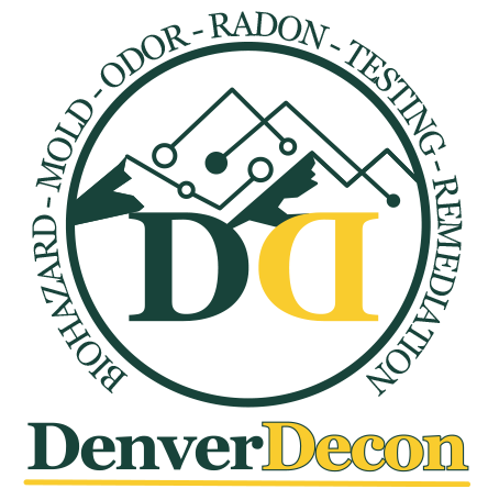 Denver Decon Logo-Round, Sub-text-White with Color