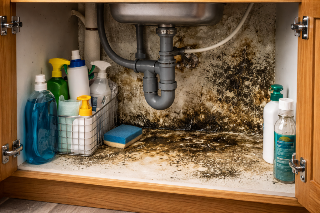 image of water damage and mold