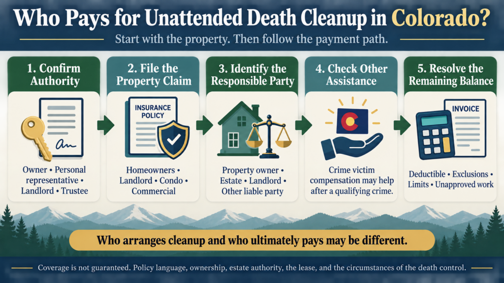 Colorado unattended death cleanup payment guide