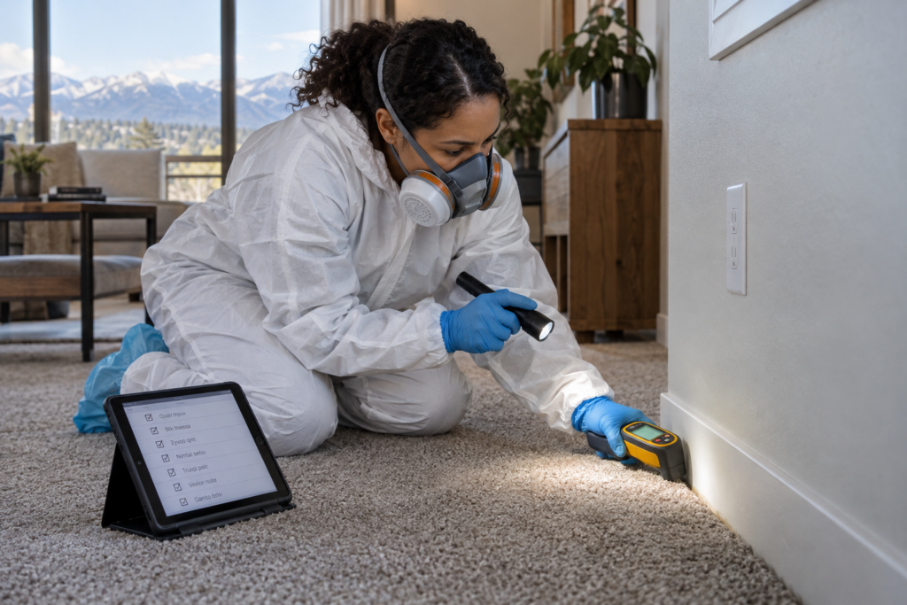 Professional Biohazard Inspection in a Denver Home